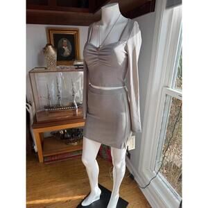 Rewind Gold Sparkle 2 Piece Dress Set New M